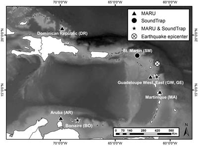 Caribbean Sea Soundscapes: Monitoring Humpback Whales, Biological Sounds, Geological Events, and Anthropogenic Impacts of Vessel Noise